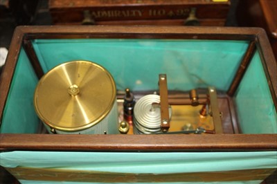 Lot 3535 - Early 20th century Negretti and Zambra barograph