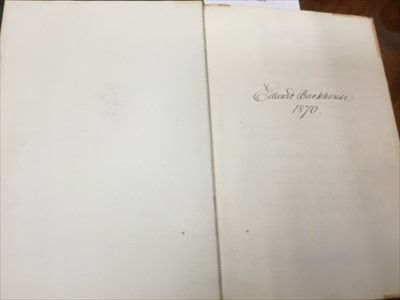 Lot 1106 - Edward Backhouse - ‘Journal of the Cruise of the Nereid, 1870’