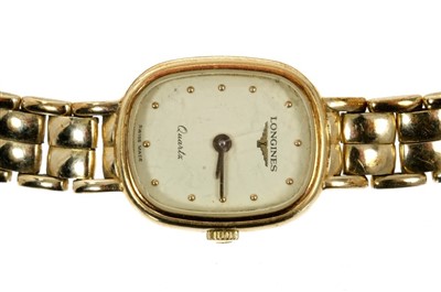 Lot 810 - Lady’s Longines 9ct gold wristwatch