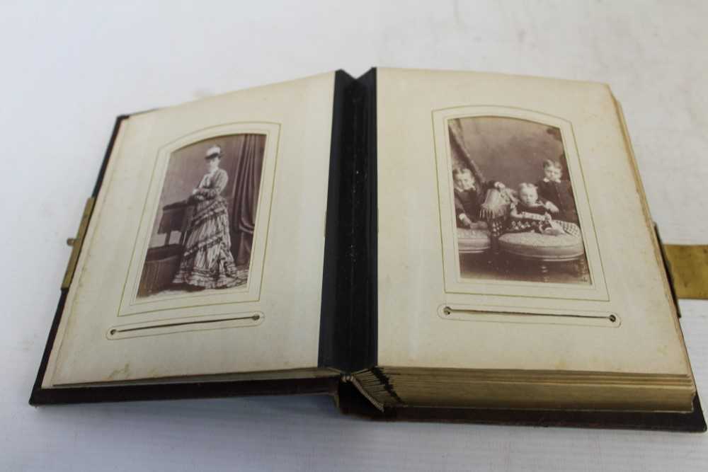 Lot 2608 - Victorian photograph album and a collection