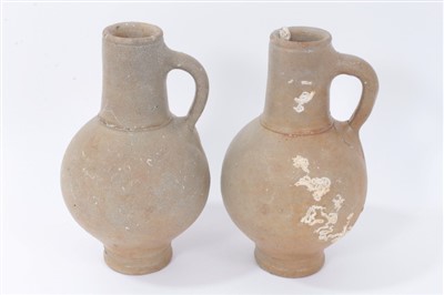 Lot 353 - Two 18th century stoneware vessels, dredged from the sea off Mersea Island