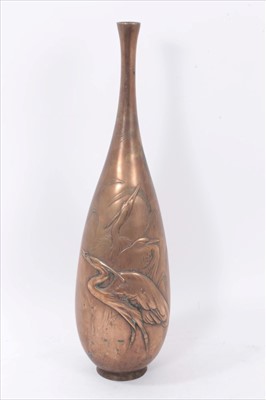 Lot 637 - Japanese bronze vase