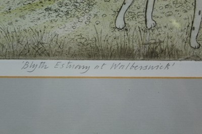Lot 941 - *Richard Bawden coloured etching ‘Blyth Estuary at Walberswick’ no. 16 of 85