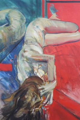 Lot 1567 - Roy Cross 1927 - 1987, oil on canvas, reclining female nude