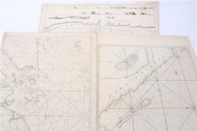 Lot 978 - William Herbert (1718-1795), engraved chart, ‘Junk-Seilon’ 76 x 57cm, together with three others by the same hand. (4)