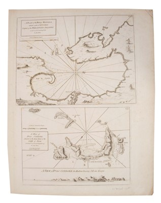 Lot 979 - William Herbert (1718-1795), engraved chart - ‘A plan of the Bay of Manilla’; ‘A plan of Pulo Condore’ two on one sheet, the first 30 x 39cm