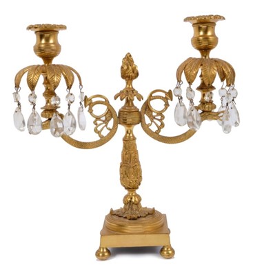 Lot 1174 - Good 19th century French ormolu candlestick