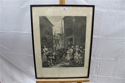 Lot 1481 - William Hogarth - set of four 19th century engravings ‘The Times of the Day’