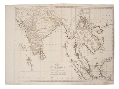 Lot 1023 - John Blair (d. 1782), engraved map - ‘A Map of the East Indies from the latest Authorities and Observations’, 1754, 43cm x 55cm