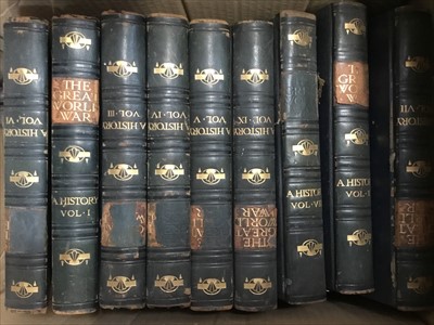 Lot 228 - Nine volumes of The Great World War- A History