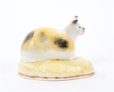 Lot 268 - Early 19th century Staffordshire model of a cat