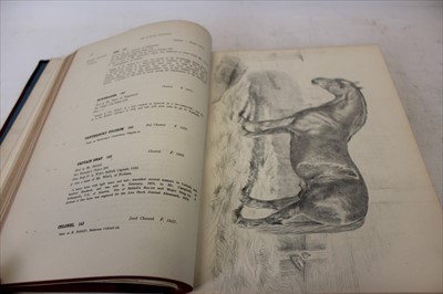Lot 2306 - Herman Biddell - ‘Suffolk Stud Book’, 1880, 14 plates by John Duvall, half calf cloth binding