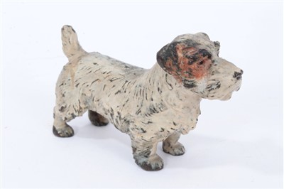 Lot 1150 - Early 20th century Austrian cold painted bronze model of a terrier