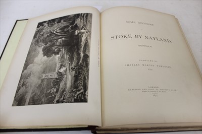 Lot 2318 - Charles Martin Torlesse - ‘Stoke by Nayland’, 1877, cloth binding with new spine and label