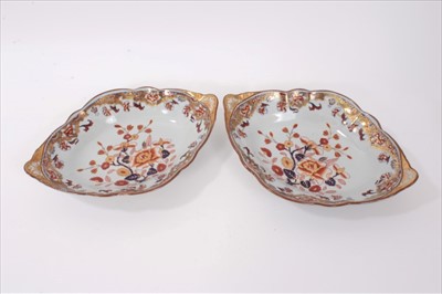 Lot 58 - Pair early 19th century Spode stone china dishes, circa 1820