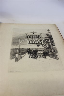 Lot 2322 - Edwin Edwards - ‘Old Inns’ First Division - Eastern England, London 1873, 52 etchings, modern cloth binding