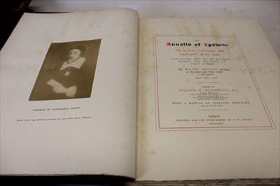 Lot 2326 - Nathaniel Bacon - ‘Annalls of Ipswich’ subscribers edition 1884, original cloth binding