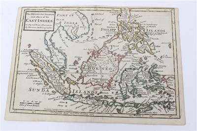 Lot 1068 - Herman Moll (d. 1732) hand coloured map - ‘The Philippine Islands and others of the East Indies’, 18 x 26