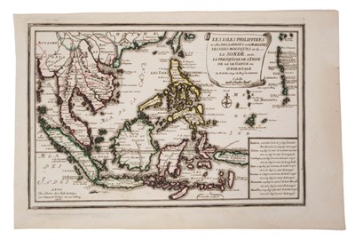 Lot 1079 - Nicolas de Fer (1646-1720), hand-coloured map - ‘Les Isles Philippines...’, dated 1702, 22 x 34cm