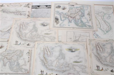 Lot 1084 - Group of predominantly 19th century maps, charts and book plates