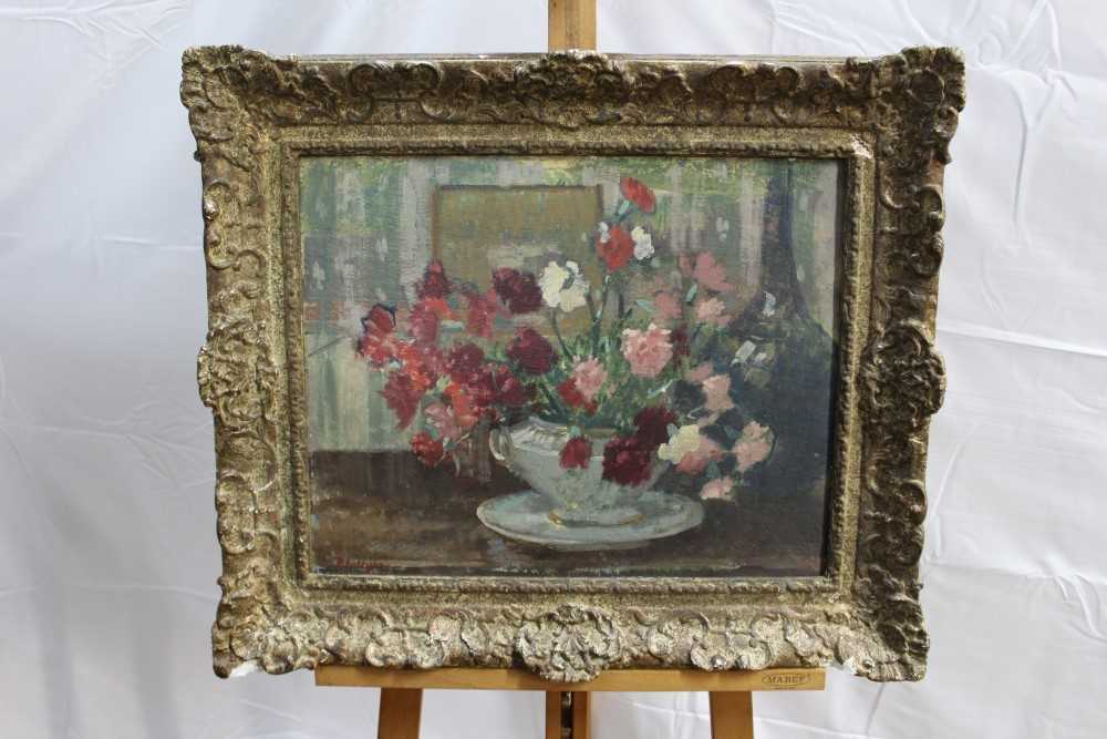 Lot 1433 - Phillips oil on canvas board still life