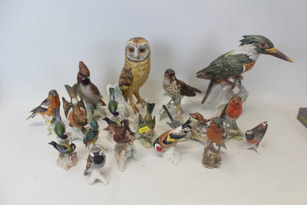 Lot 2068 - Collection eighteen Goebel bird ornaments (18)