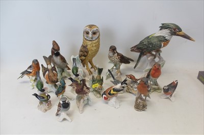 Lot 2068 - Collection eighteen Goebel bird ornaments (18)