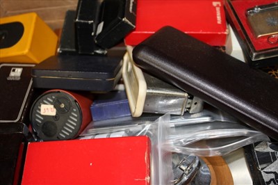 Lot 3734 - Three boxes of various lighters and accessories