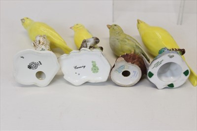 Lot 2022 - Selection of Royal Worcester, Karl Ens, Spode and other figures of yellow canaries (7)