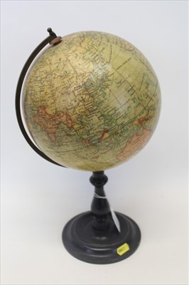 Lot 3500 - Geographia 8 inch Terrestrial Globe on turned wood stand