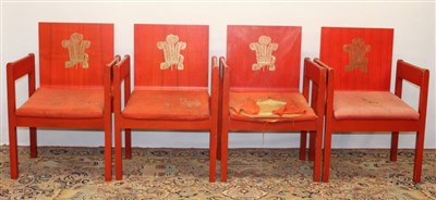 Lot 164 - Four Prince of Wales Investiture chairs