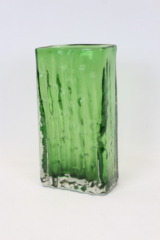 Lot 2019 - Whitefriars bamboo vase, of rectangular