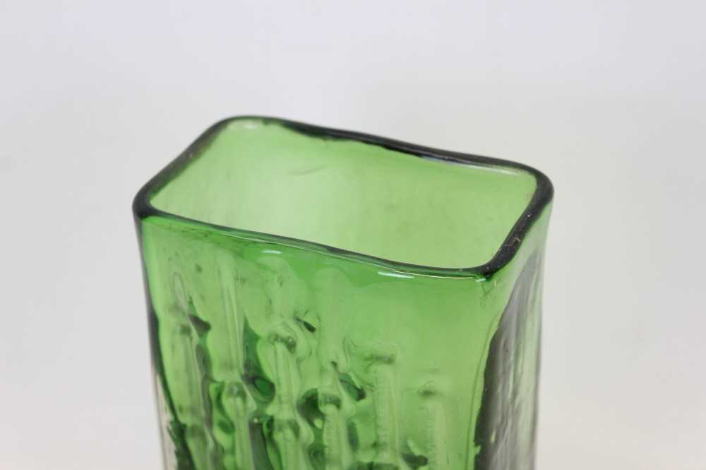 Lot 2019 Whitefriars bamboo vase, of rectangular