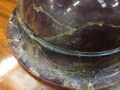 Lot 1131 - Very large, 18th/19th century Blue John bowl