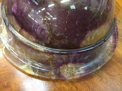 Lot 1131 - Very large, 18th/19th century Blue John bowl