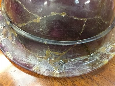 Lot 1131 - Very large, 18th/19th century Blue John bowl