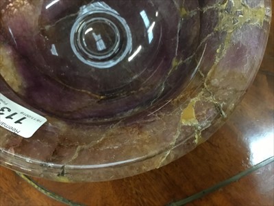 Lot 1131 - Very large, 18th/19th century Blue John bowl