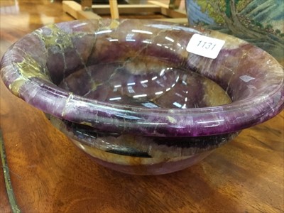 Lot 1131 - Very large, 18th/19th century Blue John bowl