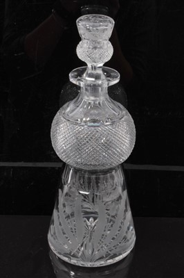 Lot 276 - Edinburgh Crystal thistle decanter