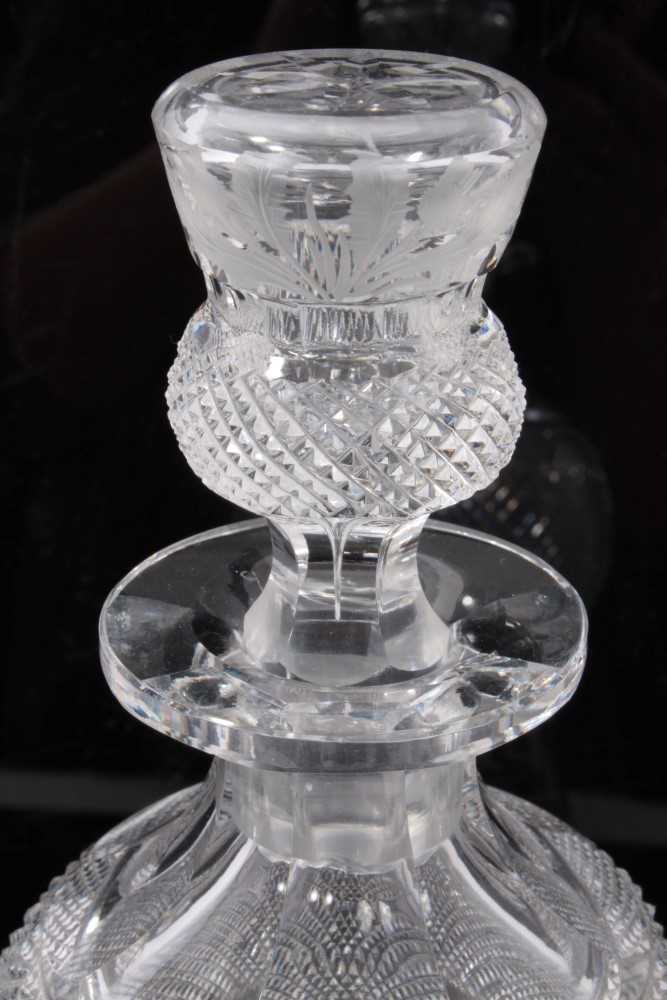Lot 276 Edinburgh Crystal thistle decanter