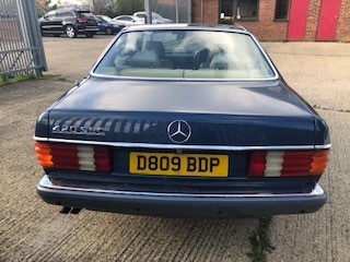 Lot 1 - 1987 Mercedes - Benz 420 SEC Automatic Coupe, 4.2 litre V8, Reg. No. D809 BDP, finished in metallic Blue with biscuit leather interior. Cherished by its current owner since 2002