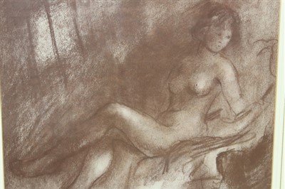 Lot 1443 - Donald Blagge Barton (American 1903-1990) pastel of a nude