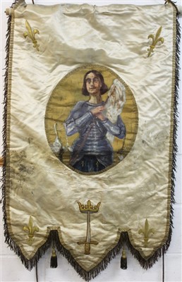 Lot 344 - Two 19th / 20th century religious silk banners
