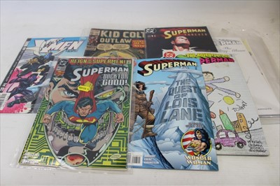 Lot 2617 - Comics to include Superman signed by Terry Siegel and Superman's wedding