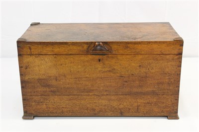 Lot 1684 - Victorian mahogany blanket box