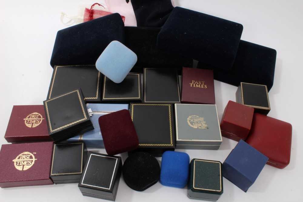 Lot 3238 Collection of modern empty jewellery boxes