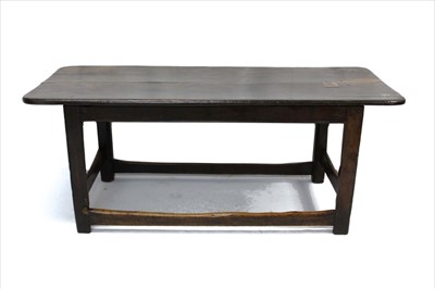 Lot 1734 - Rare late 17th / early 18th century oak refectory table