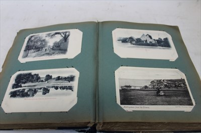 Lot 2606 - Collection of postcards in album and loose