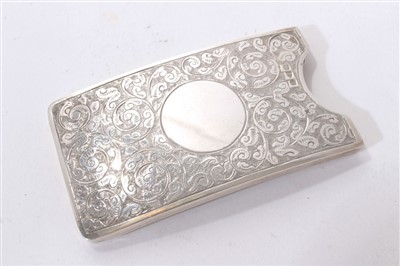 Lot 459 - Silver card case, nice condition