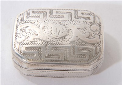 Lot 461 - George III silver vinaigrette